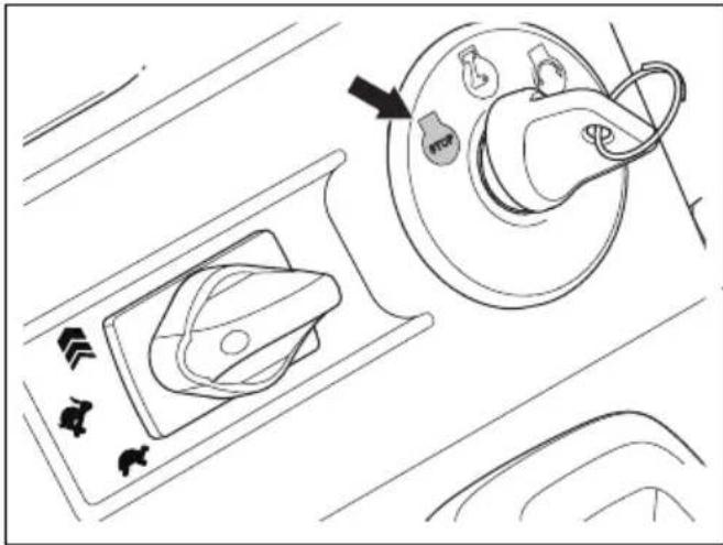 HUSQVARNA ST 430T - Pour arrêter le produit - 1