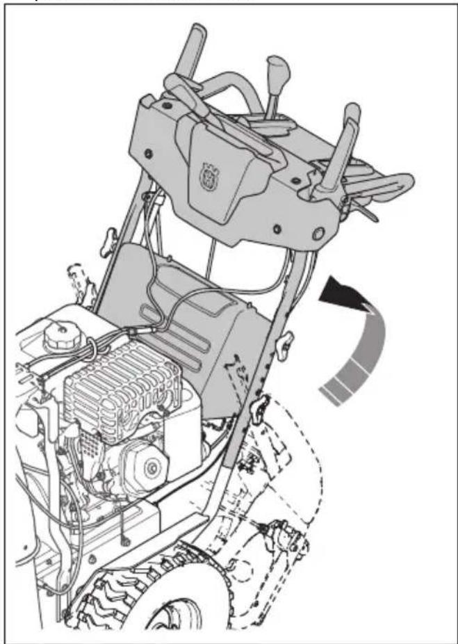 HUSQVARNA ST 430T - Instalación del manillar - 1