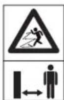HUSQVARNA 525LK - Symbole auf dem Anbaugerät und dem Antriebsaggregat - 8