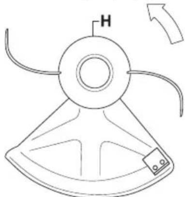 HUSQVARNA 129C - Monteren van trimmerbeschemkap en trimmerkop - 4