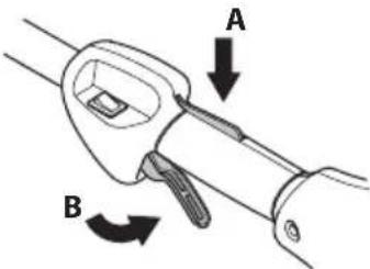 HUSQVARNA 129C - Bloqueio do acelerador - 1