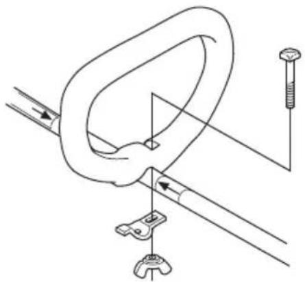 HUSQVARNA 129C - Loophandvat monteren - 2