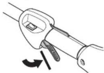 HUSQVARNA 129LK - Bloqueio do acelerador - 2