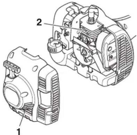 HUSQVARNA 122C - Chladici systém - 2