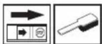 HUSQVARNA 122C - Lubrificazione del filtro dell'aria - 1