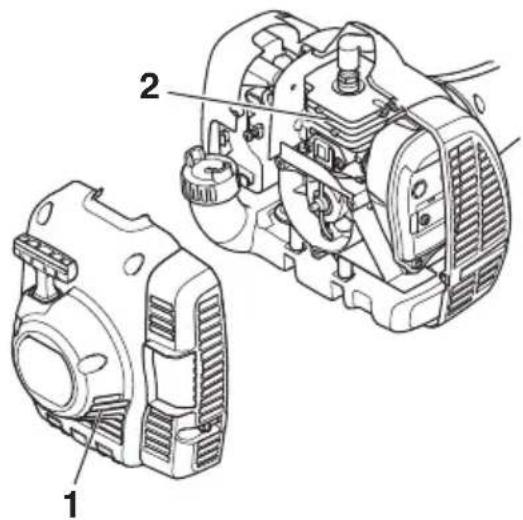 HUSQVARNA 122C - OxlaNTeHa cncTeMa - 2