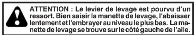 HUSQVARNA YTH24V54 - TIRER LE BRAS DU LEVIER DE STATIONNEMENT ET BAISSER LA MANETTE DE LEVAGE DE L'ACCESSOIRE (Voir la Fig. 3 et 4) - 2