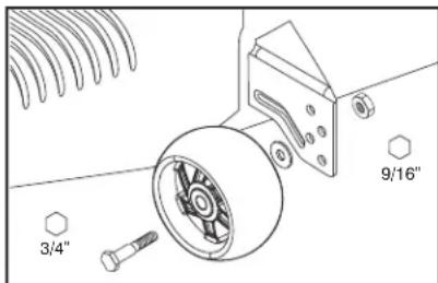 HUSQVARNA YTH24V54 - POUR RÉGLER LES ROUES DE JAUGE (Voir la Fig. 22) - 1