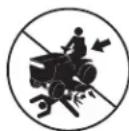HUSQVARNA YTH24V54 - WARNING! When loading or unloading this machine, do not exceed the maximum recommended operation angle of 15^ . - 1