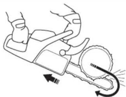 HUSQVARNA 543 XP - Pull stroke and push stroke - 2