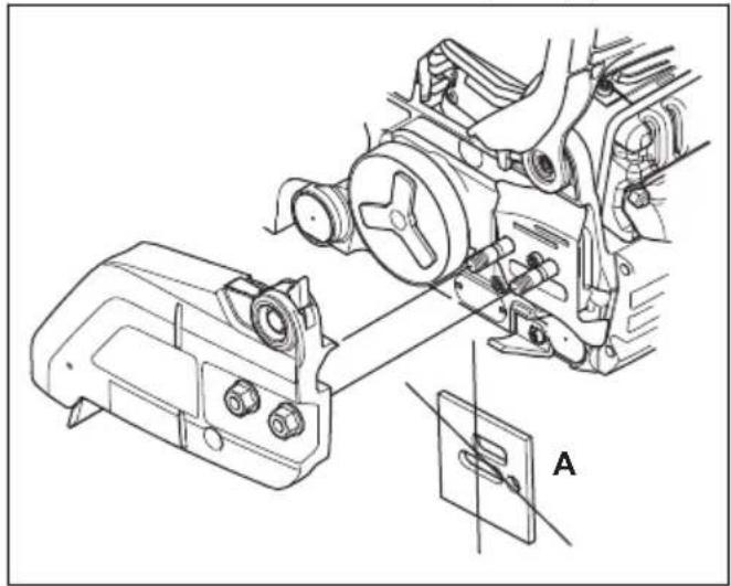 HUSQVARNA 543 XP - Montaggio della barra di guida e della catena - 1