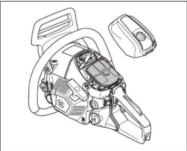 HUSQVARNA 543 XP - Pulizia del filtro dell'aria. - 1