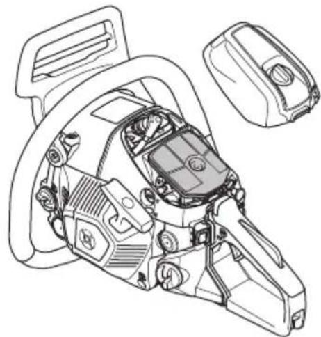 HUSQVARNA 543 XP - So reinigen Sie den Luftfilter - 1