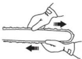 HUSQVARNA 543 XP - Pour régler la tension de la chaine - 4