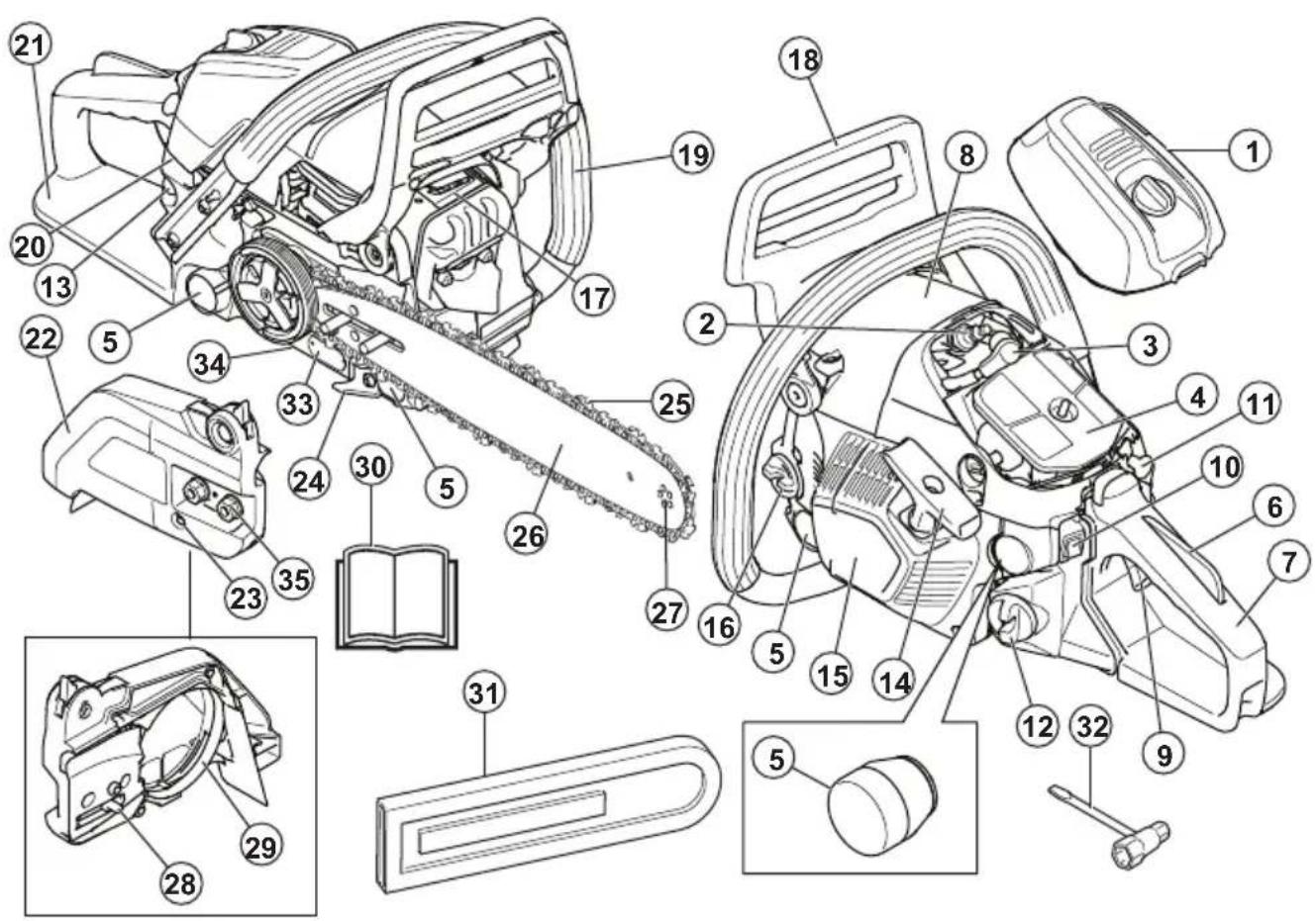 HUSQVARNA 543 XP - Produktübersicht - 1