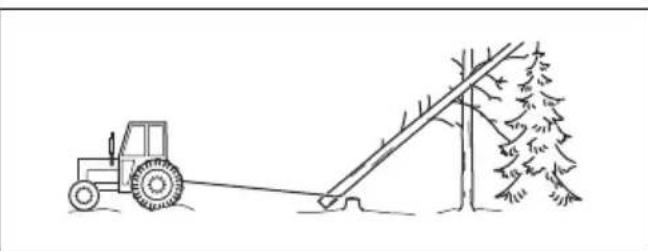 HUSQVARNA 543 XP - Liberación de un árbol atascado - 3