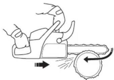 HUSQVARNA 543 XP - Pull stroke and push stroke - 1