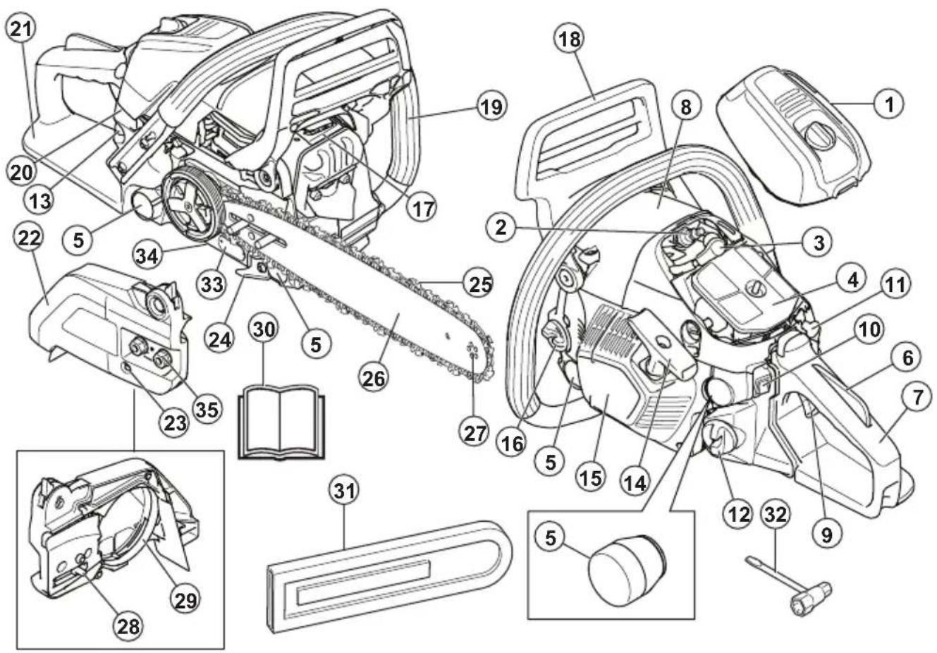 HUSQVARNA 543 XP - Aperçu du produit - 1