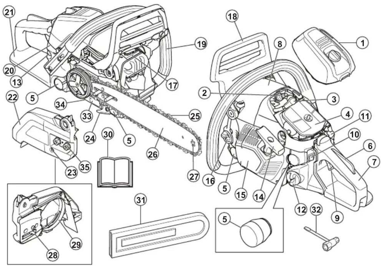 HUSQVARNA 543 XP - Productverzicht - 1