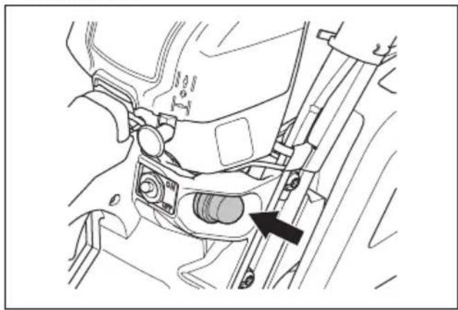HUSQVARNA 543 XP - Preparación del arranque con el motor en caliente - 3