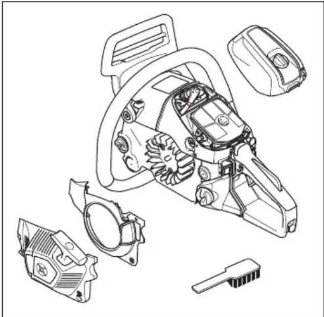 HUSQVARNA 543 XP - Koelsystem reinigen - 1