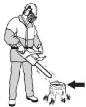 HUSQVARNA 543 XP - Pour contrôler la lubrication de la chaîne de sciage - 1