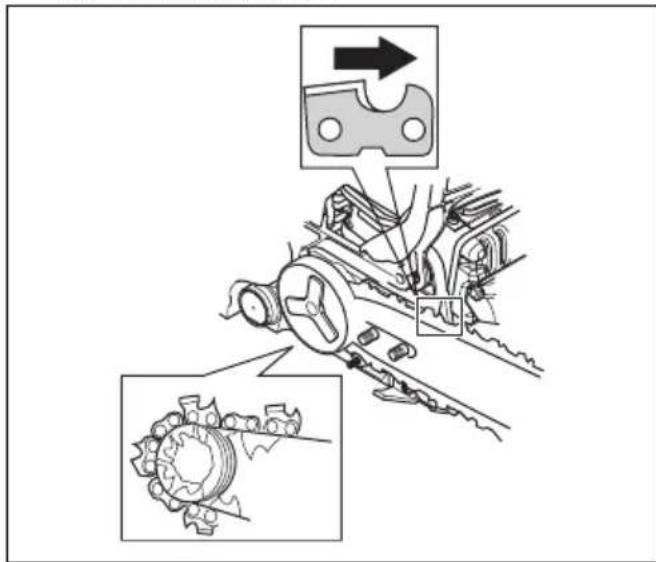 HUSQVARNA 543 XP - Sestavljanje meça in verige - 2