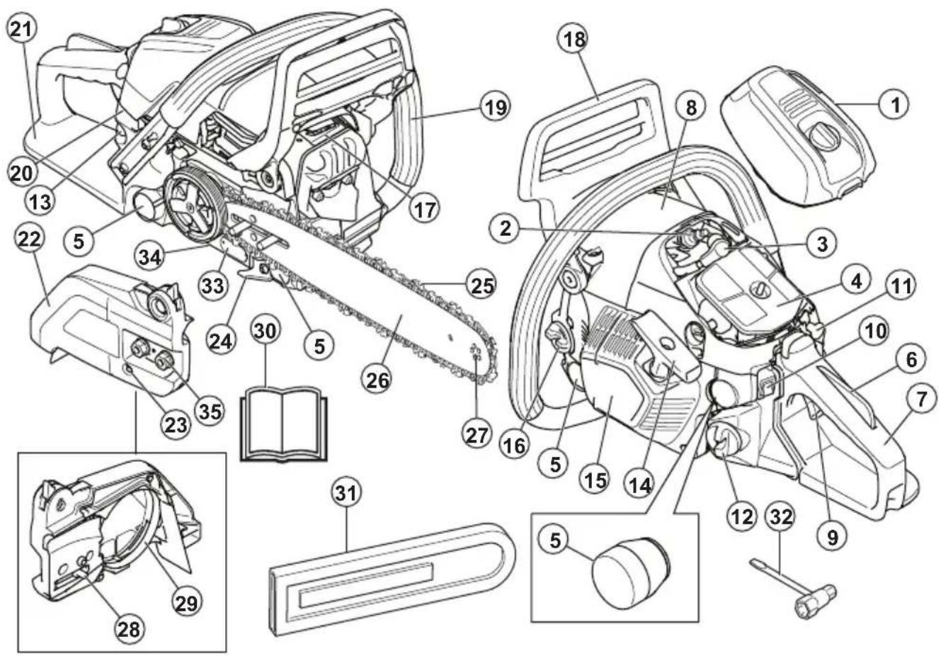 HUSQVARNA 543 XP - Descripción del producto - 1