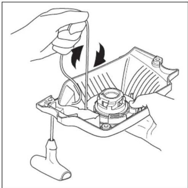 HUSQVARNA 543 XP - Tensado del muelle de returno - 1