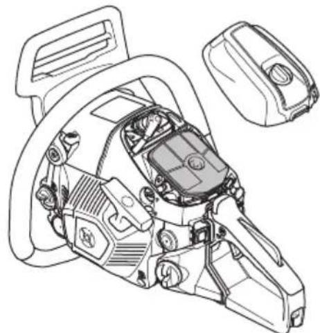 HUSQVARNA 543 XP - Cischenje zračega filtra - 1