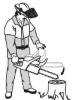 HUSQVARNA 543 XP - Eseguire un controllo della protezione anticontraccolpo e dell'attivazione del freno della catena - 4