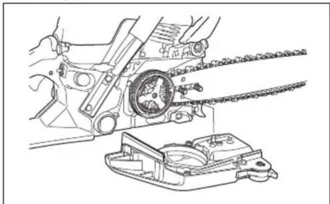 HUSQVARNA 543 XP - Montaje de la espada y lacedena - 4