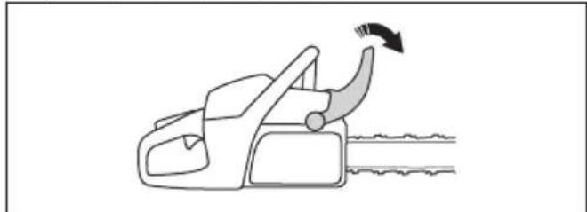 HUSQVARNA 543 XP - Preparazione dell'avviamento a motore caldo - 2