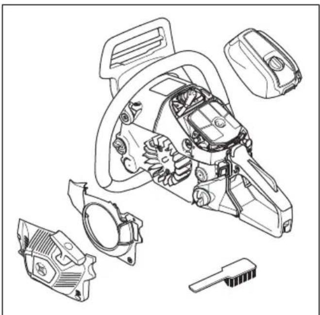 HUSQVARNA 543 XP - Cischenje hladilnegasystema - 1