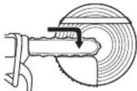 HUSQVARNA 543 XP - Uso del método de esquina segura - 7