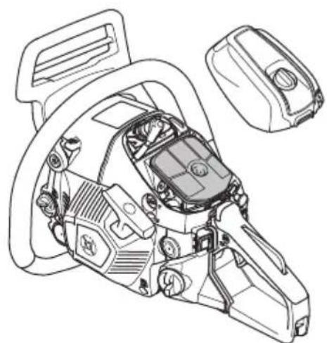 HUSQVARNA 543 XP - To clean the air filter - 1