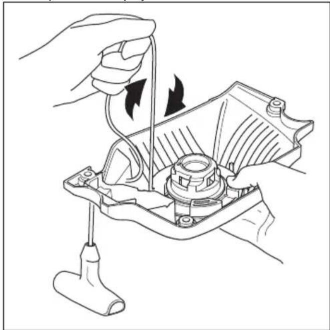 HUSQVARNA 543 XP - Pour serrer le ressort de rappel - 1