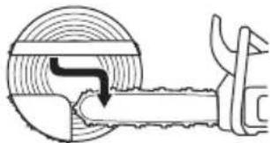 HUSQVARNA 543 XP - Uso del método de esquina segura - 5