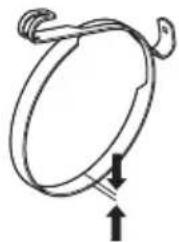 HUSQVARNA 543 XP - To do a check of the brake band - 1