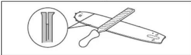 HUSQVARNA 543 XP - To do a check of the guide bar - 2