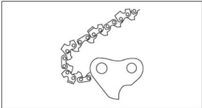 HUSQVARNA 543 XP - To sharpen the saw chain - 5