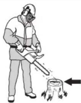 HUSQVARNA 543 XP - To do a check of the saw chain lubrication - 1