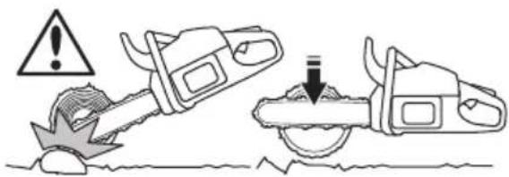 HUSQVARNA 543 XP G - To cut a trunk on the ground - 1