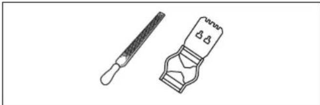 HUSQVARNA 543 XP G - Prilagoditev nastavitve globine reza - 1