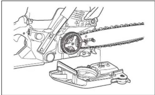 HUSQVARNA 543 XP G - So montieren Sie Führungsschiene und Kette - 3