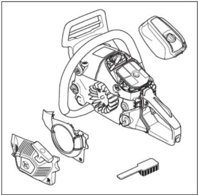 HUSQVARNA 543 XP G - Para limpiar el sistema de refrigeración - 1