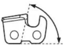 HUSQVARNA 543 XP G - Filing equipment and filing angles - 5