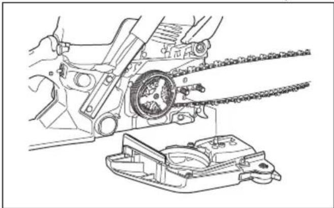 HUSQVARNA 543 XP G - Para montar a lâmina-guia e a corrente da serra - 3