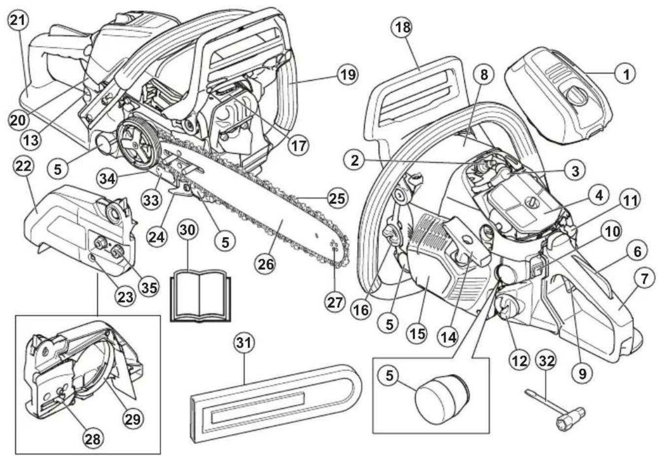 HUSQVARNA 543 XP G - Product overview - 1