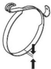 HUSQVARNA 543 XP G - Verificar a faixa do travão - 1